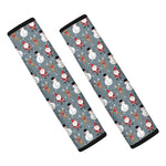 Santa Claus And Friends Pattern Print Car Seat Belt Covers