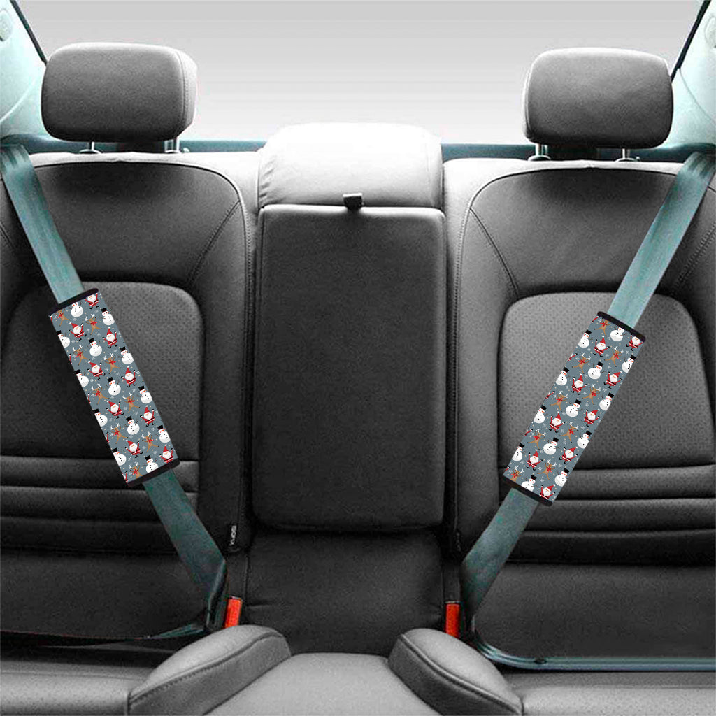 Santa Claus And Friends Pattern Print Car Seat Belt Covers