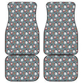 Santa Claus And Friends Pattern Print Front and Back Car Floor Mats