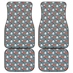 Santa Claus And Friends Pattern Print Front and Back Car Floor Mats