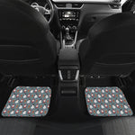 Santa Claus And Friends Pattern Print Front and Back Car Floor Mats