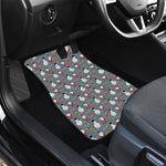 Santa Claus And Friends Pattern Print Front Car Floor Mats