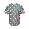 Santa Claus And Friends Pattern Print Men's Baseball Jersey