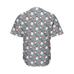 Santa Claus And Friends Pattern Print Men's Baseball Jersey