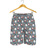Santa Claus And Friends Pattern Print Men's Shorts