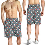 Santa Claus And Friends Pattern Print Men's Shorts
