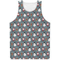 Santa Claus And Friends Pattern Print Men's Tank Top