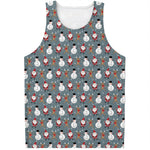 Santa Claus And Friends Pattern Print Men's Tank Top