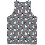 Santa Claus And Friends Pattern Print Men's Tank Top