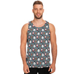 Santa Claus And Friends Pattern Print Men's Tank Top