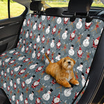 Santa Claus And Friends Pattern Print Pet Car Back Seat Cover
