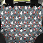 Santa Claus And Friends Pattern Print Pet Car Back Seat Cover