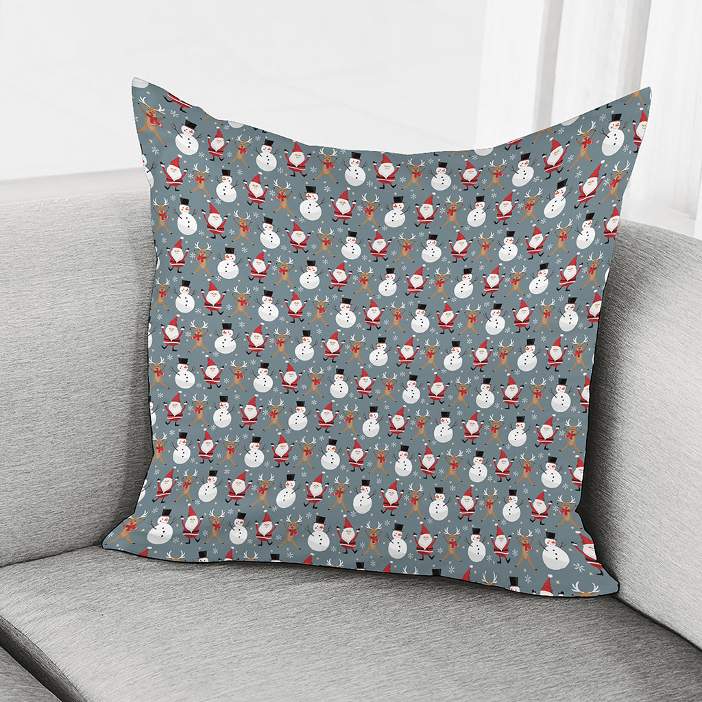 Santa Claus And Friends Pattern Print Pillow Cover