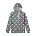 Santa Claus And Friends Pattern Print Pullover Hoodie