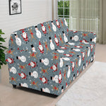Santa Claus And Friends Pattern Print Sofa Cover