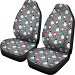 Santa Claus And Friends Pattern Print Universal Fit Car Seat Covers