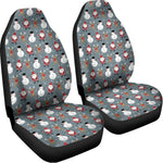 Santa Claus And Friends Pattern Print Universal Fit Car Seat Covers