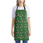 Santa Claus And Reindeer Emoji Print Apron