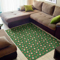 Santa Claus And Reindeer Emoji Print Floor Mat