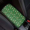 Santa Claus And Reindeer Emoji Print Car Center Console Cover