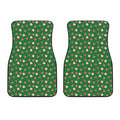 Santa Claus And Reindeer Emoji Print Front Car Floor Mats