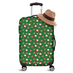 Santa Claus And Reindeer Emoji Print Luggage Cover