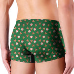 Santa Claus And Reindeer Emoji Print Men's Boxer Briefs