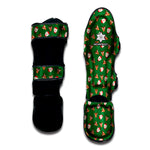 Santa Claus And Reindeer Emoji Print Muay Thai Shin Guard