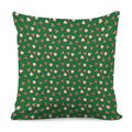 Santa Claus And Reindeer Emoji Print Pillow Cover