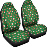 Santa Claus And Reindeer Emoji Print Universal Fit Car Seat Covers