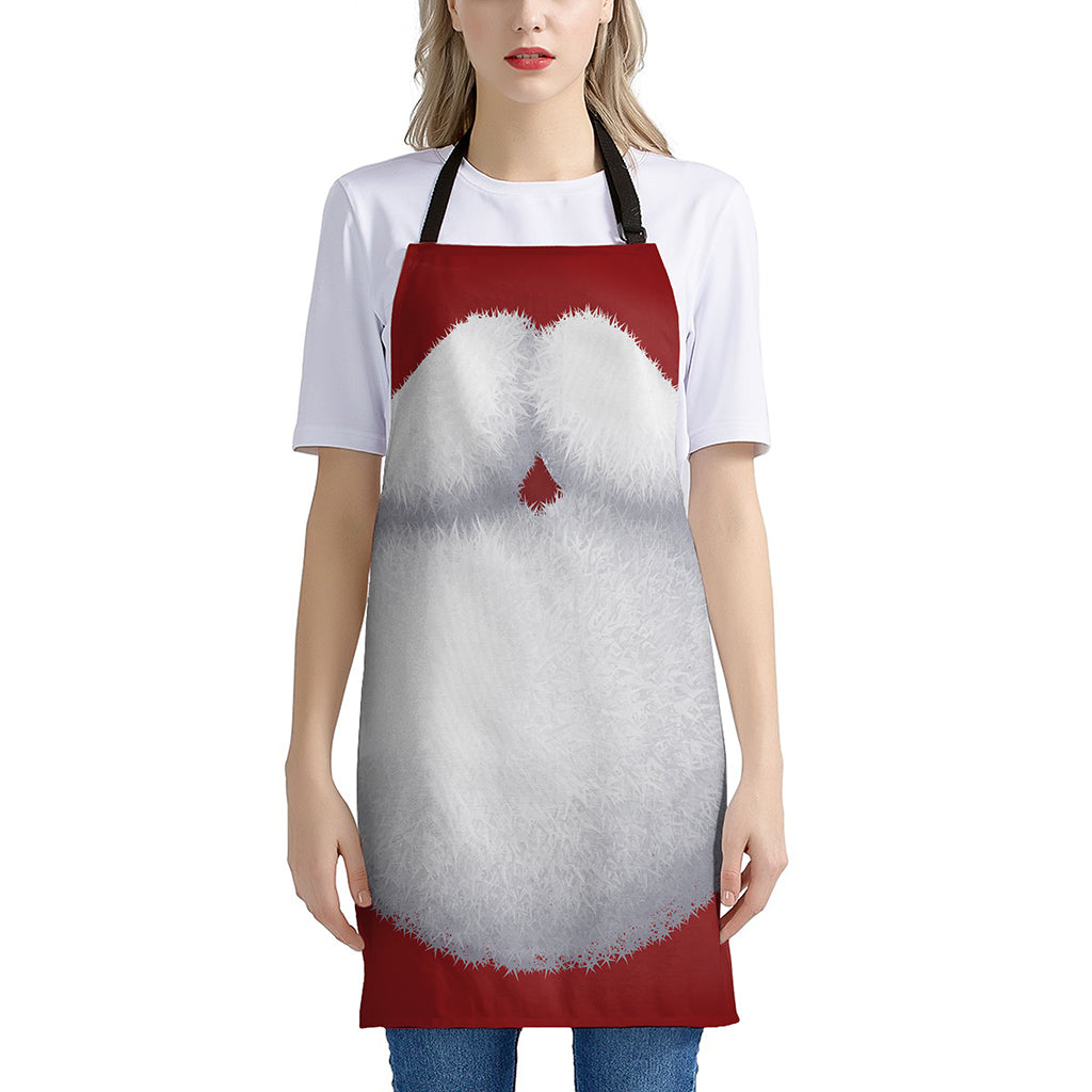 Santa Claus Beard Print Apron