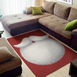 Santa Claus Beard Print Area Rug