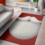 Santa Claus Beard Print Area Rug