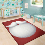 Santa Claus Beard Print Area Rug