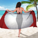 Santa Claus Beard Print Beach Sarong Wrap