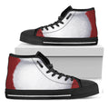 Santa Claus Beard Print Black High Top Sneakers