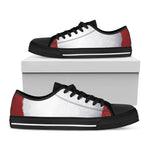 Santa Claus Beard Print Black Low Top Shoes 
