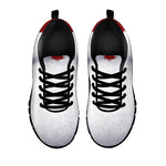Santa Claus Beard Print Black Sneakers