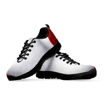 Santa Claus Beard Print Black Sneakers