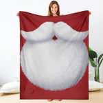 Santa Claus Beard Print Blanket