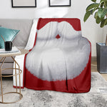 Santa Claus Beard Print Blanket