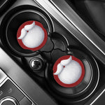 Santa Claus Beard Print Car Coasters
