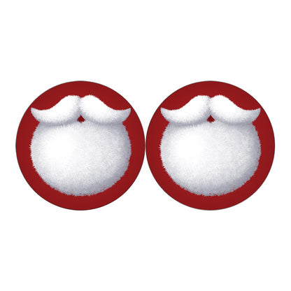 Santa Claus Beard Print Car Coasters