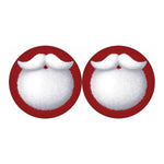 Santa Claus Beard Print Car Coasters