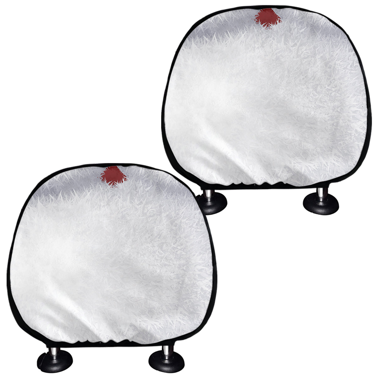 Santa Claus Beard Print Car Headrest Covers