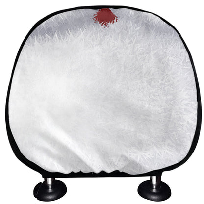 Santa Claus Beard Print Car Headrest Covers