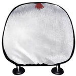 Santa Claus Beard Print Car Headrest Covers