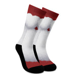 Santa Claus Beard Print Crew Socks
