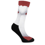 Santa Claus Beard Print Crew Socks