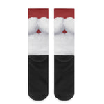 Santa Claus Beard Print Crew Socks